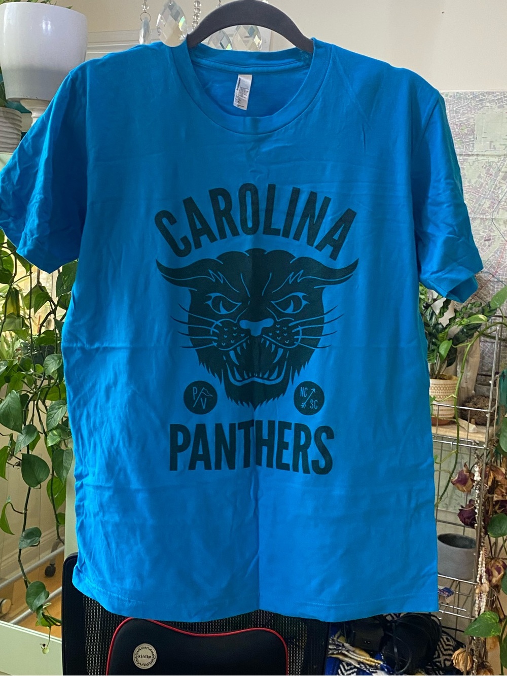 Carolina Panthers Graphic T-Shirt Blue Men’s Medium